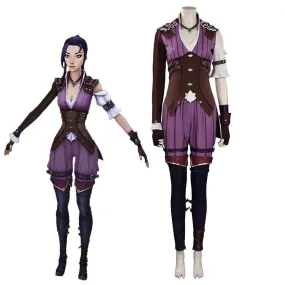 Anime LOL Arcane Caitlyn Cosplay Costume Halloween Costume