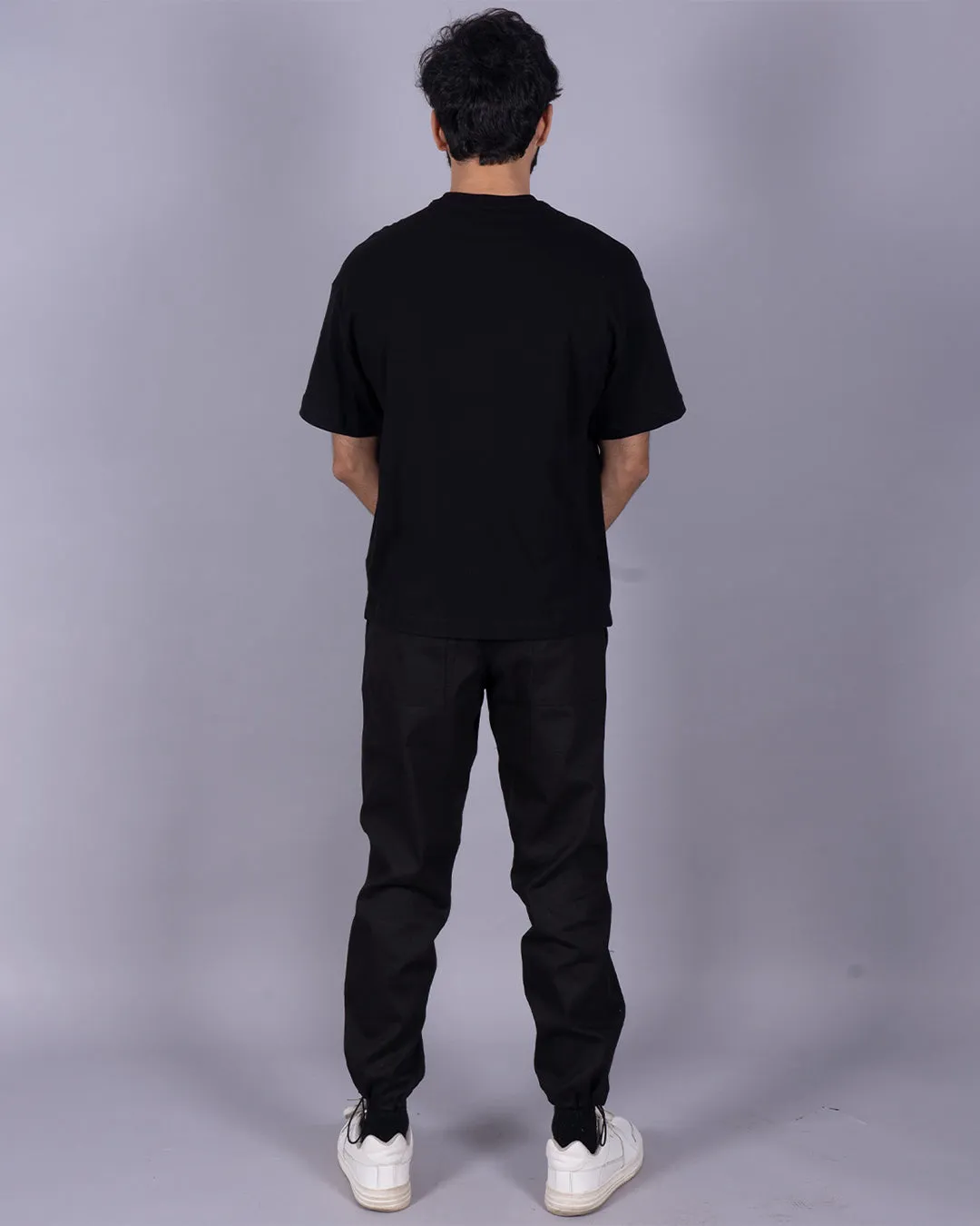 Black Men's Co-ord Set - Urban Sneaker Style Oversized(*)