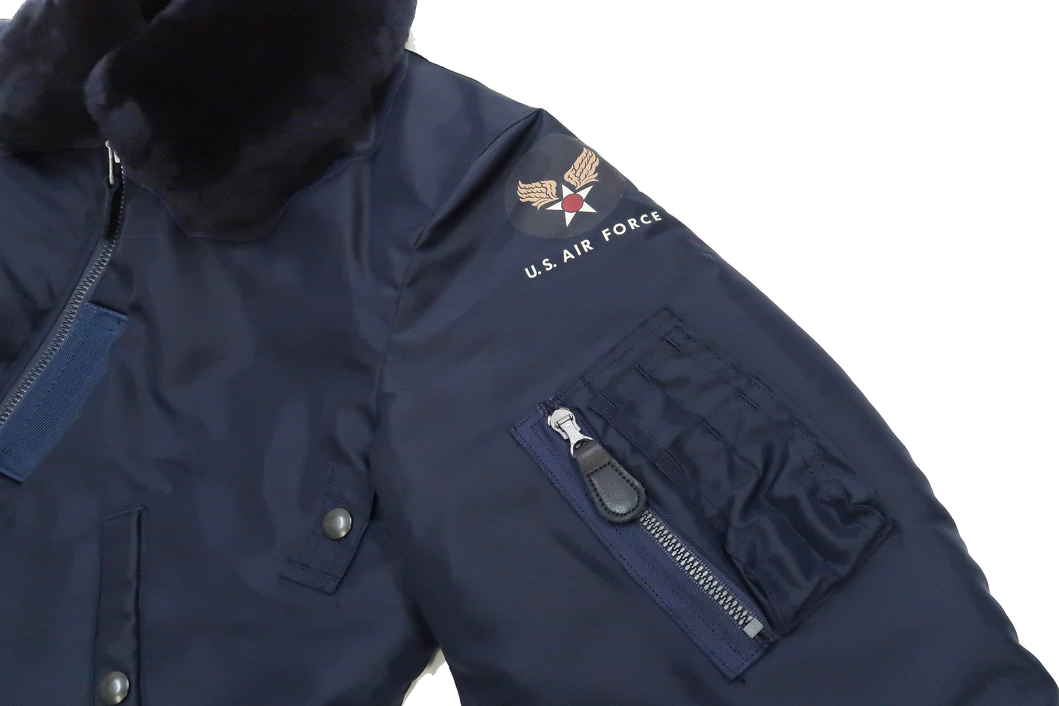 Buzz Rickson Jacket Men's Reissue of USAF B-15C Flight Jacket BR15135 B15C Air Force Blue