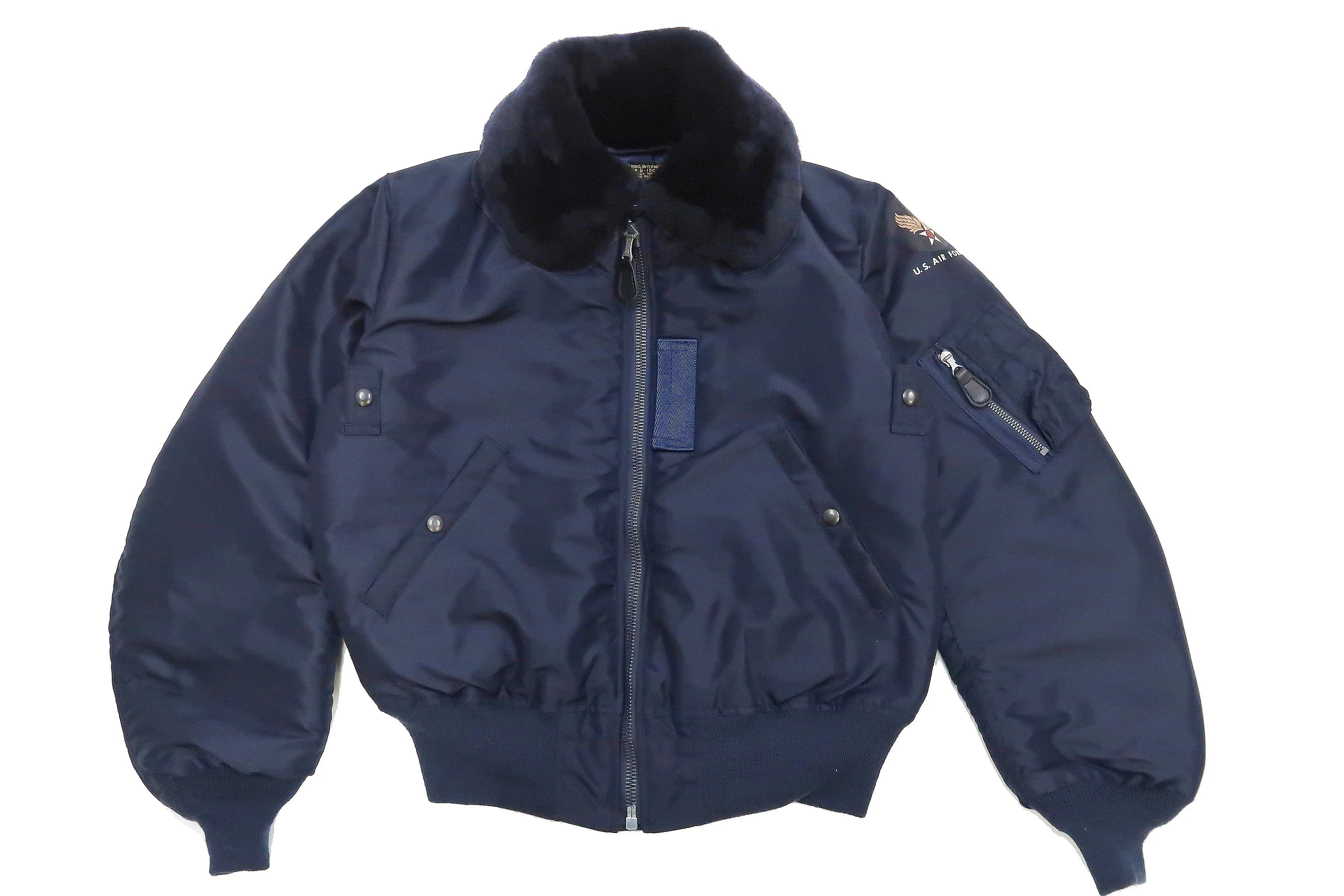 Buzz Rickson Jacket Men's Reissue of USAF B-15C Flight Jacket BR15135 B15C Air Force Blue