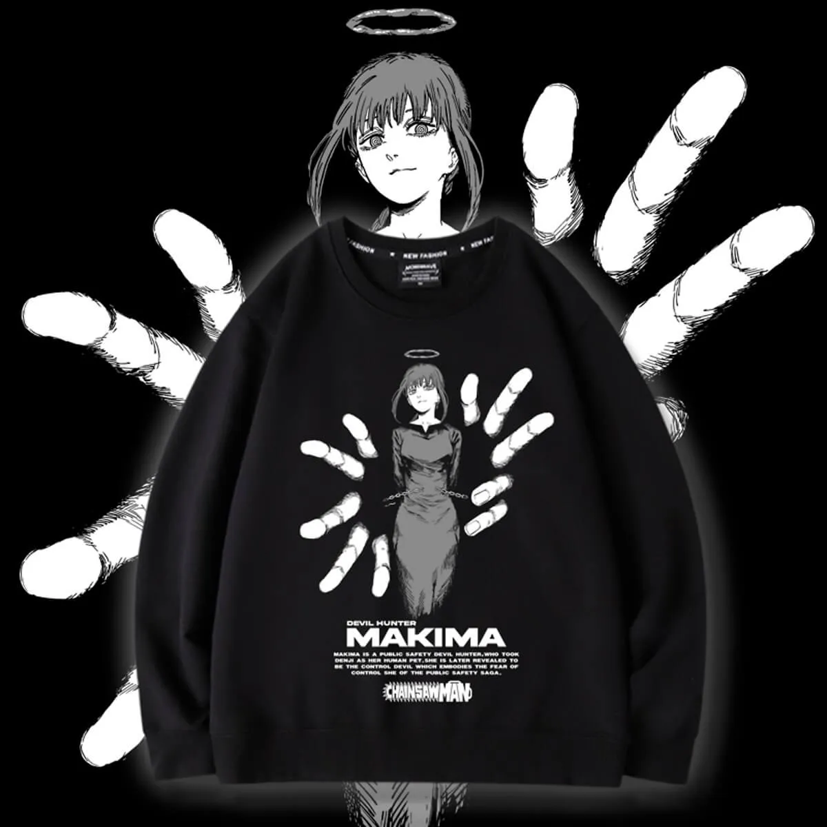 Chainsaw Man Makima Hands Aesthetic Sweatshirt