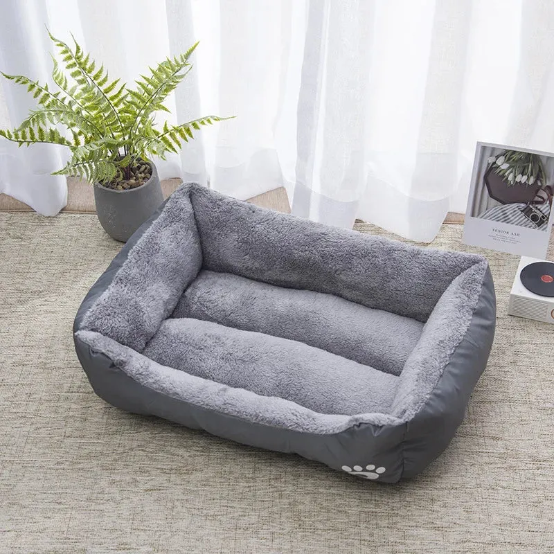 Dog Cat Bed Folding Sofa Winter Kennel Medium Small Large Pet Dog Bed Fluffy Puppy House For Cat Kennel Pet Supplies Accessories
