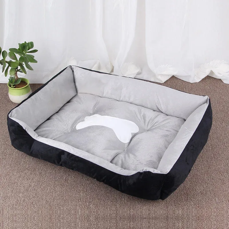 Dog Cat Bed Folding Sofa Winter Kennel Medium Small Large Pet Dog Bed Fluffy Puppy House For Cat Kennel Pet Supplies Accessories