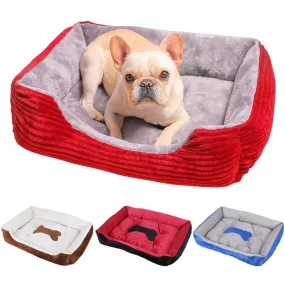 Dog Cat Bed Folding Sofa Winter Kennel Medium Small Large Pet Dog Bed Fluffy Puppy House For Cat Kennel Pet Supplies Accessories