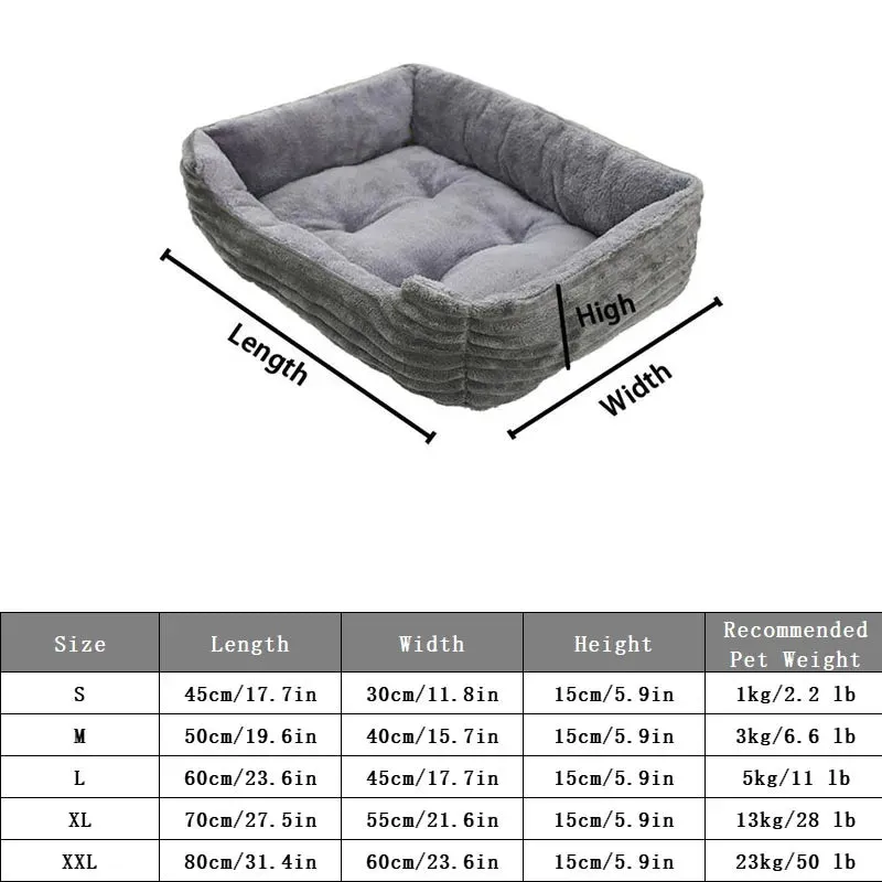 Dog Cat Bed Folding Sofa Winter Kennel Medium Small Large Pet Dog Bed Fluffy Puppy House For Cat Kennel Pet Supplies Accessories