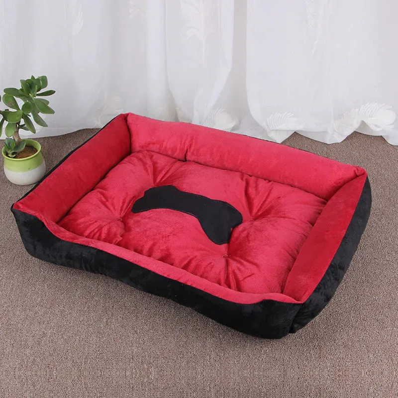 Dog Cat Bed Folding Sofa Winter Kennel Medium Small Large Pet Dog Bed Fluffy Puppy House For Cat Kennel Pet Supplies Accessories