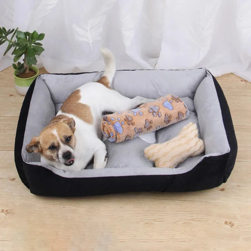 Dog Cat Bed Folding Sofa Winter Kennel Medium Small Large Pet Dog Bed Fluffy Puppy House For Cat Kennel Pet Supplies Accessories