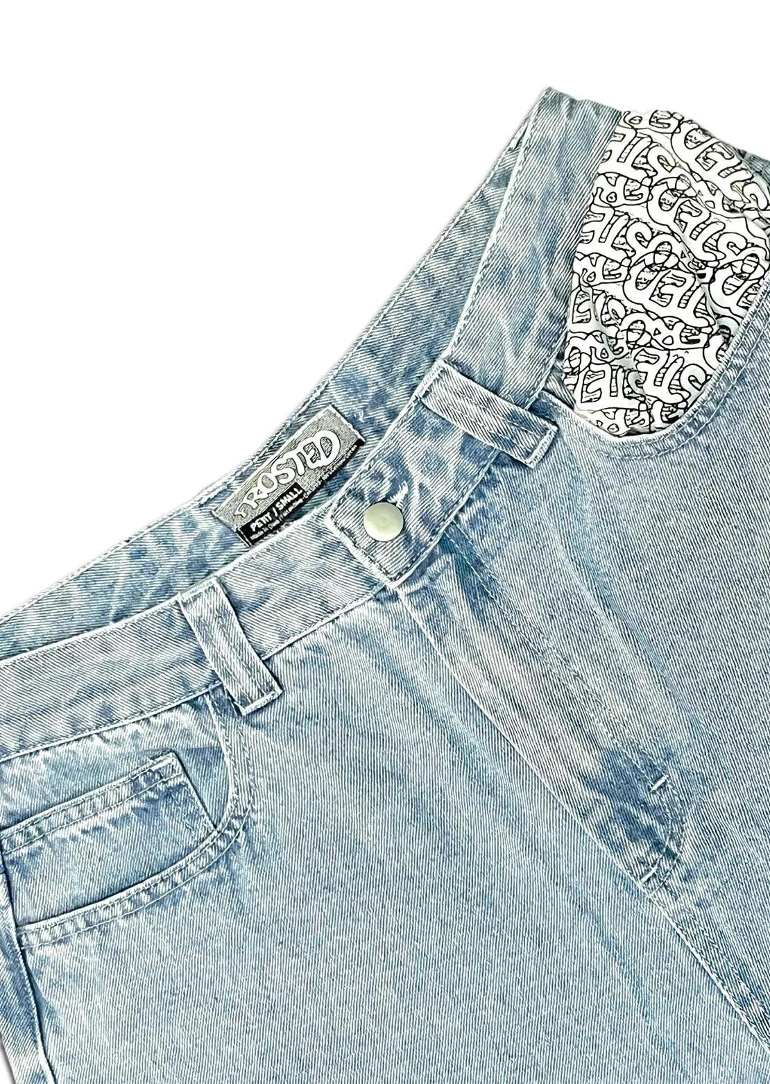 Frosted Unisex Wavy Pants