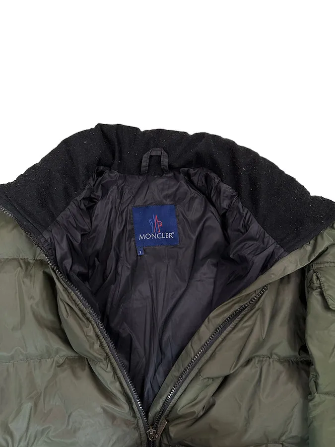 MONCLER bazille down jacket - green