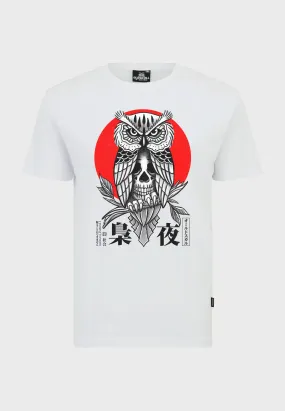 Owl Skull T-Shirt White
