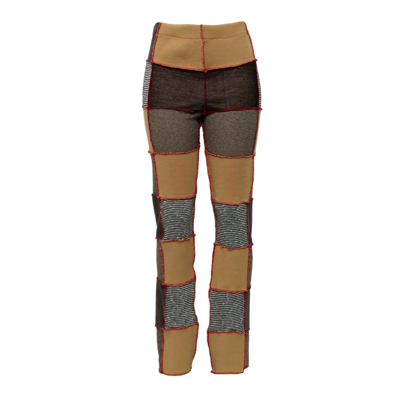 Patchwork Knitwear Upcycled Pants