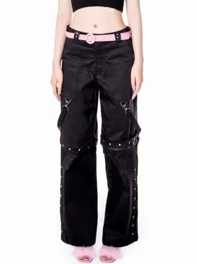 Pink Summer Black Mode Pants