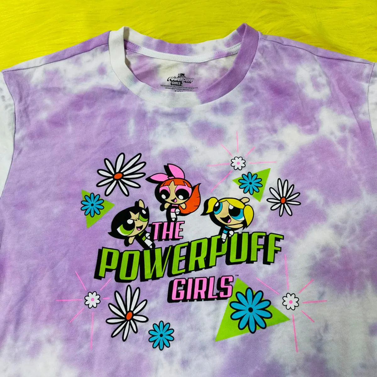 Powerpuff Girls Tie Dye Purple T-Shirt