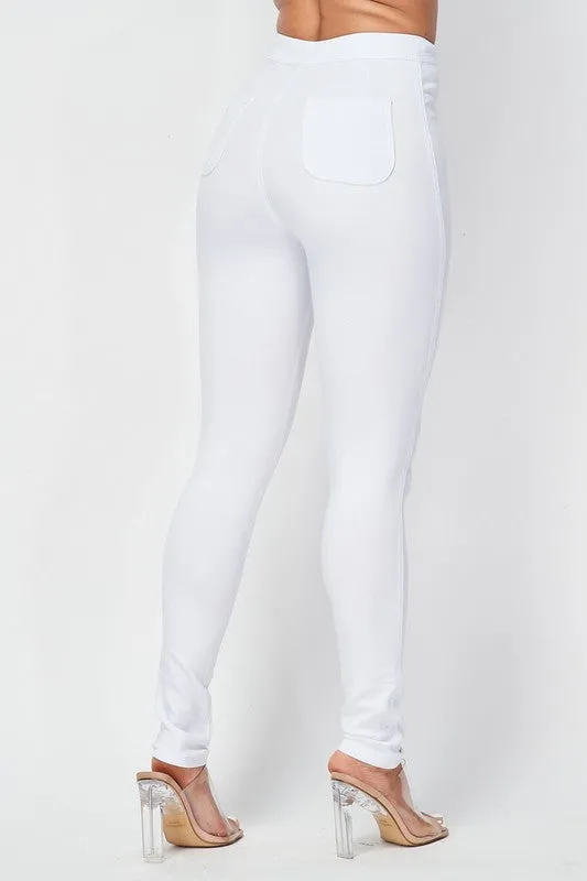 Solid Stretch Pants