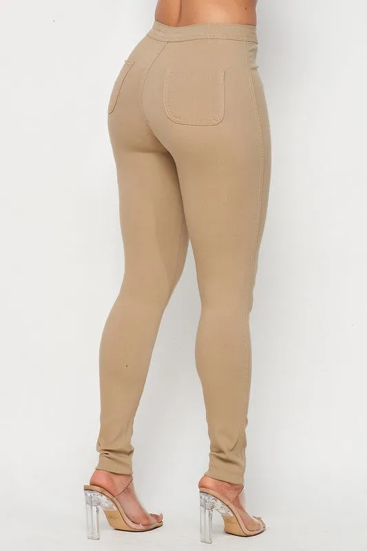 Solid Stretch Pants