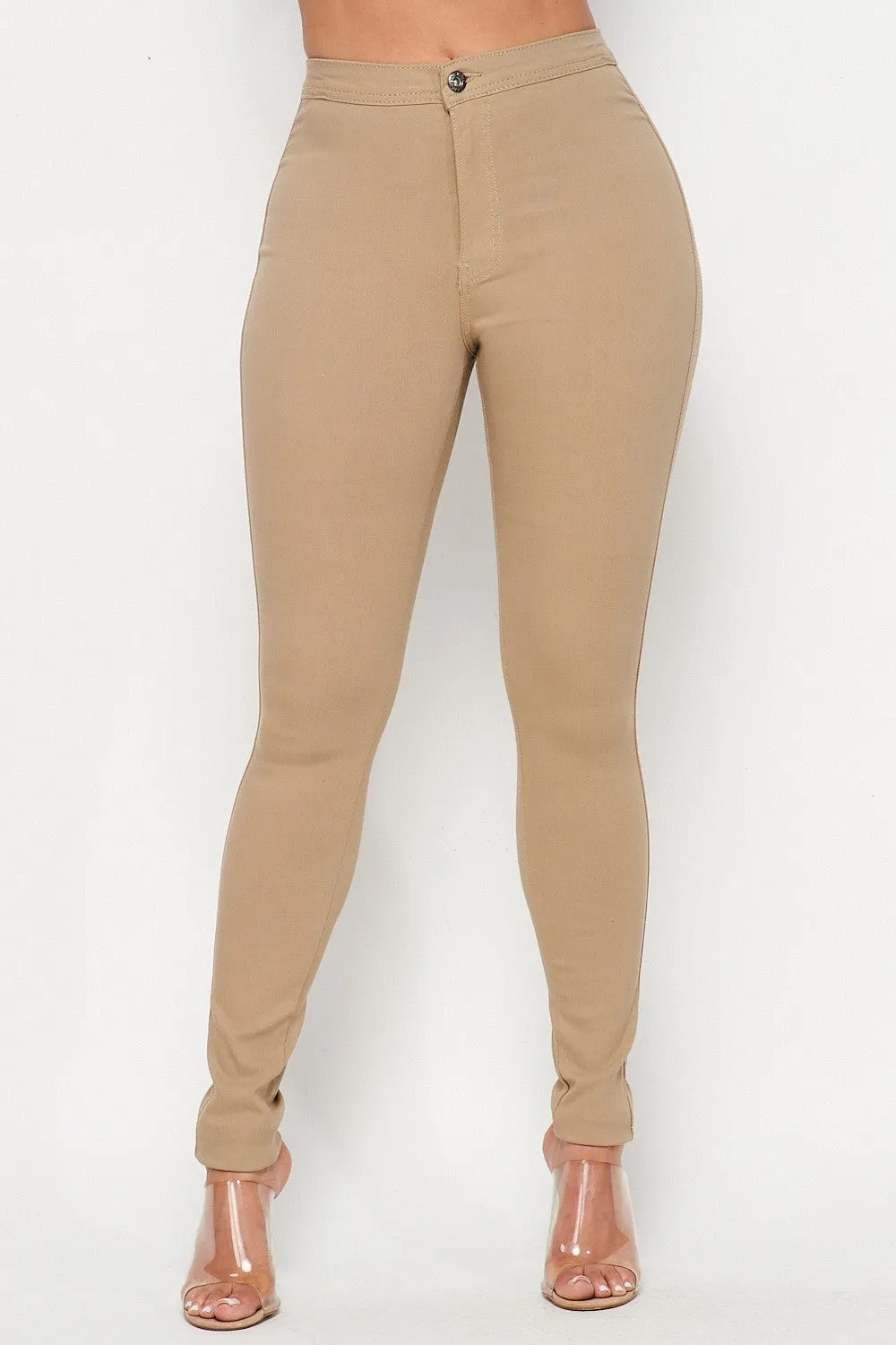 Solid Stretch Pants