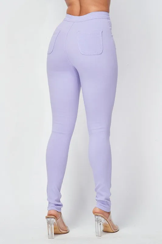 Solid Stretch Pants