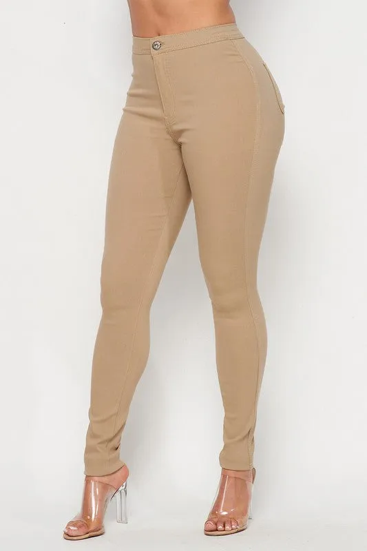 Solid Stretch Pants