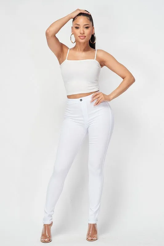 Solid Stretch Pants