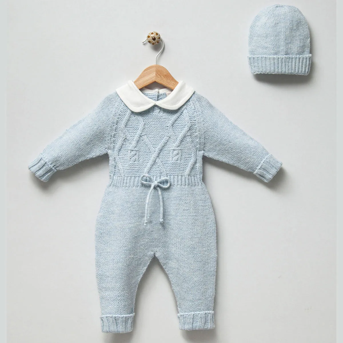 Theo Knit Romper And Beanie