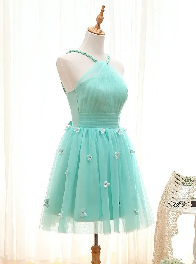 Turquoise Sweet 16 Dresses,Tulle Sweet 16 Dress,Cute Sweet 16 Dress,SW00024