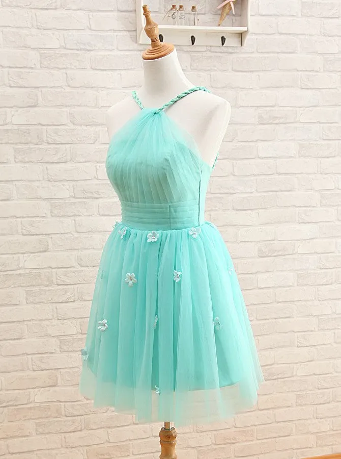 Turquoise Sweet 16 Dresses,Tulle Sweet 16 Dress,Cute Sweet 16 Dress,SW00024