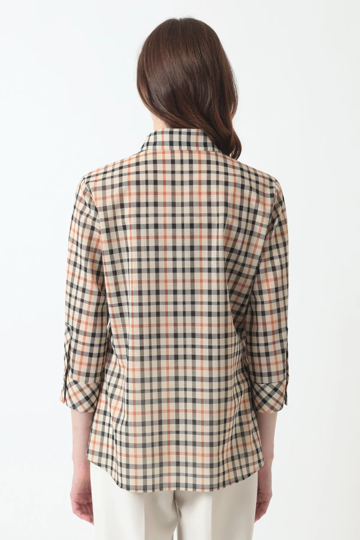 Wool Voile House Check shirt