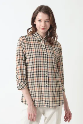 Wool Voile House Check shirt