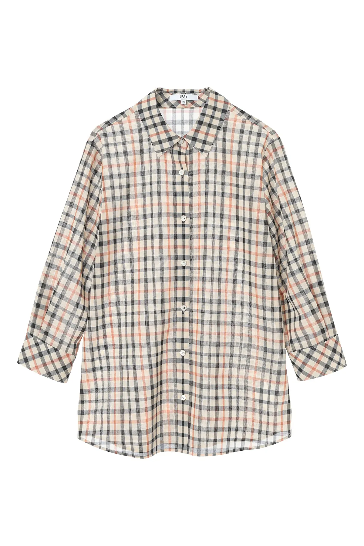 Wool Voile House Check shirt
