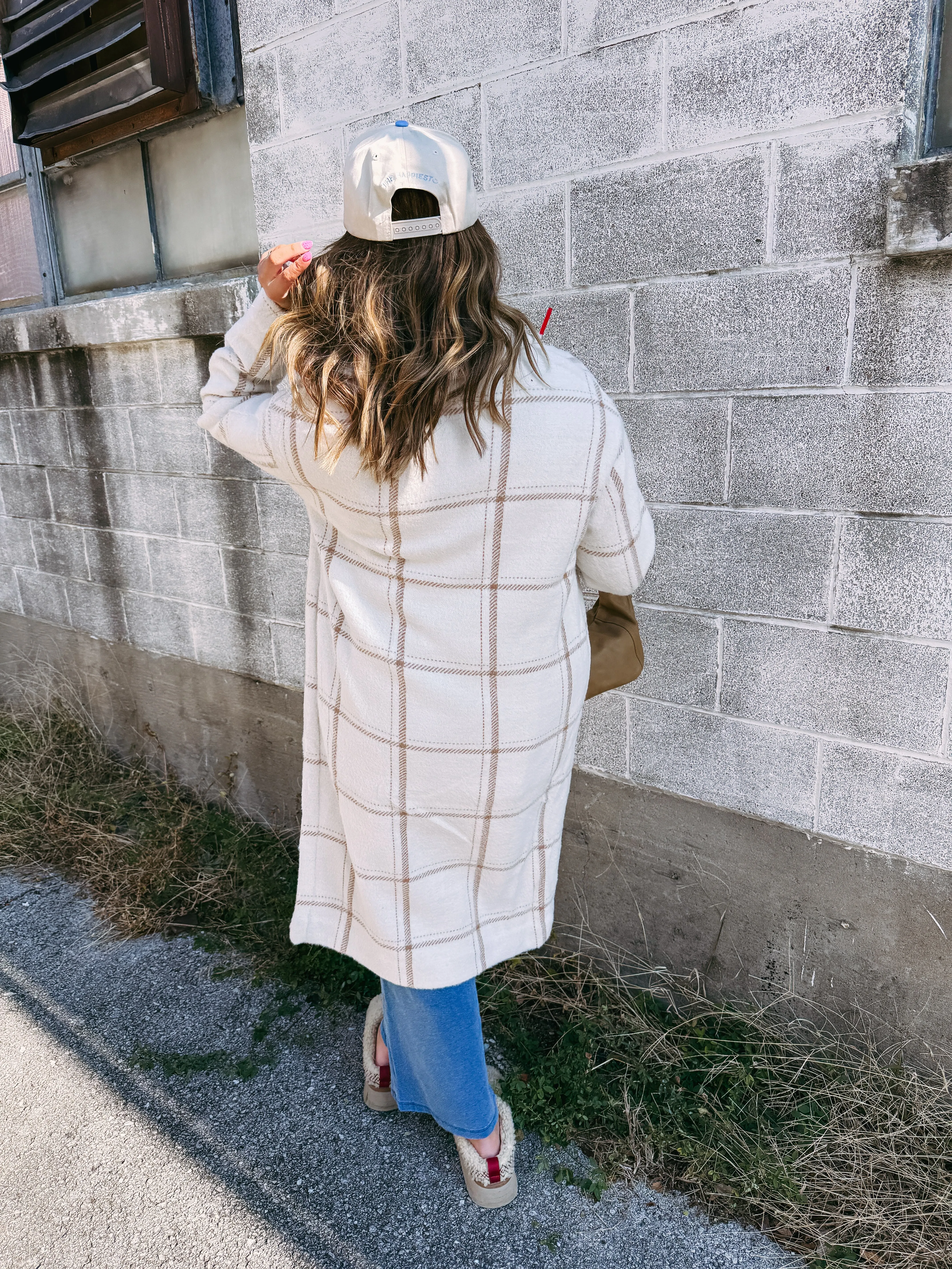 z supply | windowpane trench coat